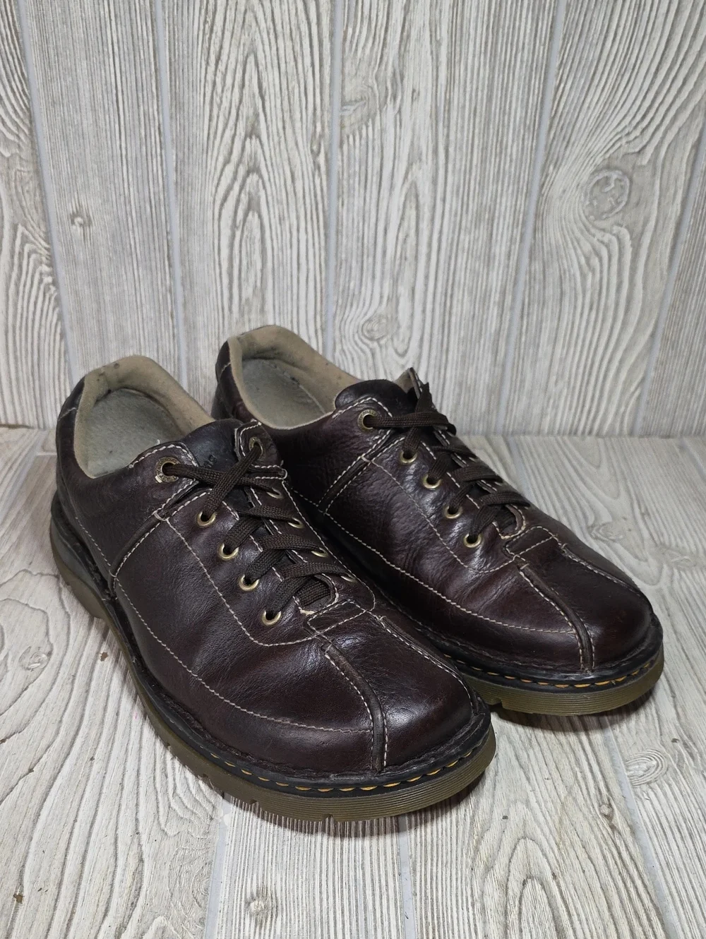 Dr. Martens 11199 Brown Leather Chunky Oxford Lace Up Shoes Mens Size 12 Vintage